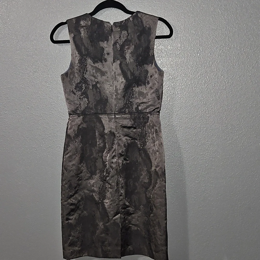 LOFT -Elegant Black/ Silver Sleeveless Dress. SIZE 2 - Picture 4 of 4